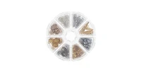 John Bead 8-Slot Bead Caps Jewelry Findings Kit Assortment, 1020pcs