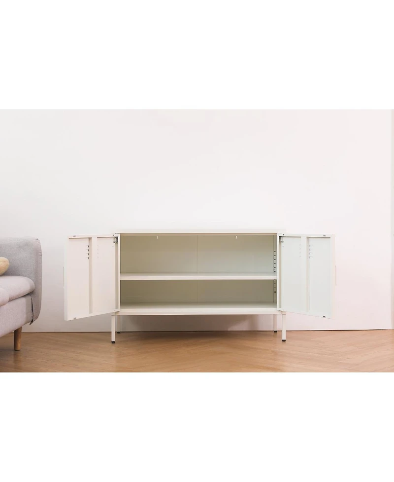 Streamdale Furniture Premium Steel Storage Cabinet with Adjustable Shelves and Leveling Feet