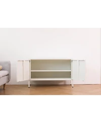Streamdale Furniture Premium Steel Storage Cabinet with Adjustable Shelves and Leveling Feet