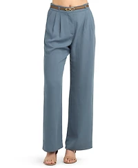 Bcx Juniors' Pleated Wide-Leg Pants