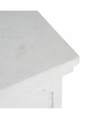 Streamdale Furniture 25.75inch Height Classic Square Flower Stand Pedestal