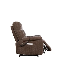 Clihome Dual Motor Power Lift Recliner Chair for Elderly Infinite Position Lay Flat 180degree(s) Recliner with Heat Massage