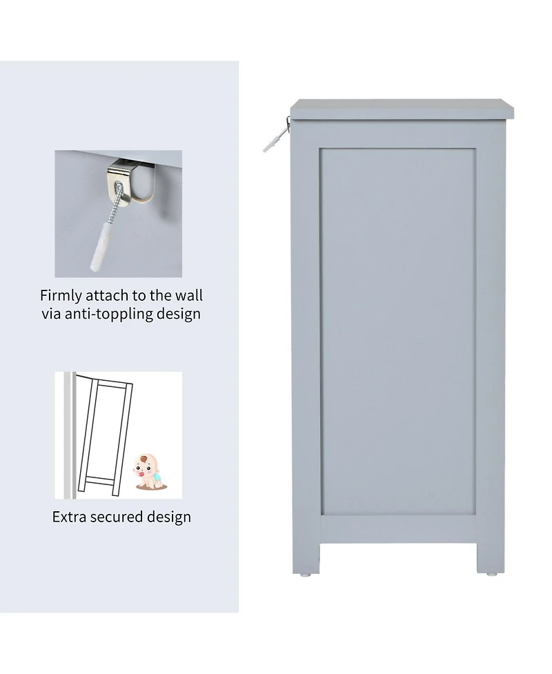 Volenca Slim 3-Drawer Free-Standing Bathroom Floor Cabinet, 25-in H