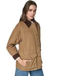 Levi's Women's Anorak Corduroy Collar Denim Coat