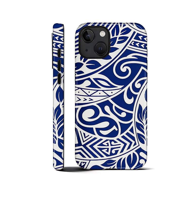 Lamicall Military Grade Dual Layer iPhone Case, Ocean Tribal Flow Shockproof Anti-Slip Durable Protective Phone Cover