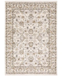 Oriental Weavers Maharaja 70E Ivory and Gray 3'3" x 5' Area Rug