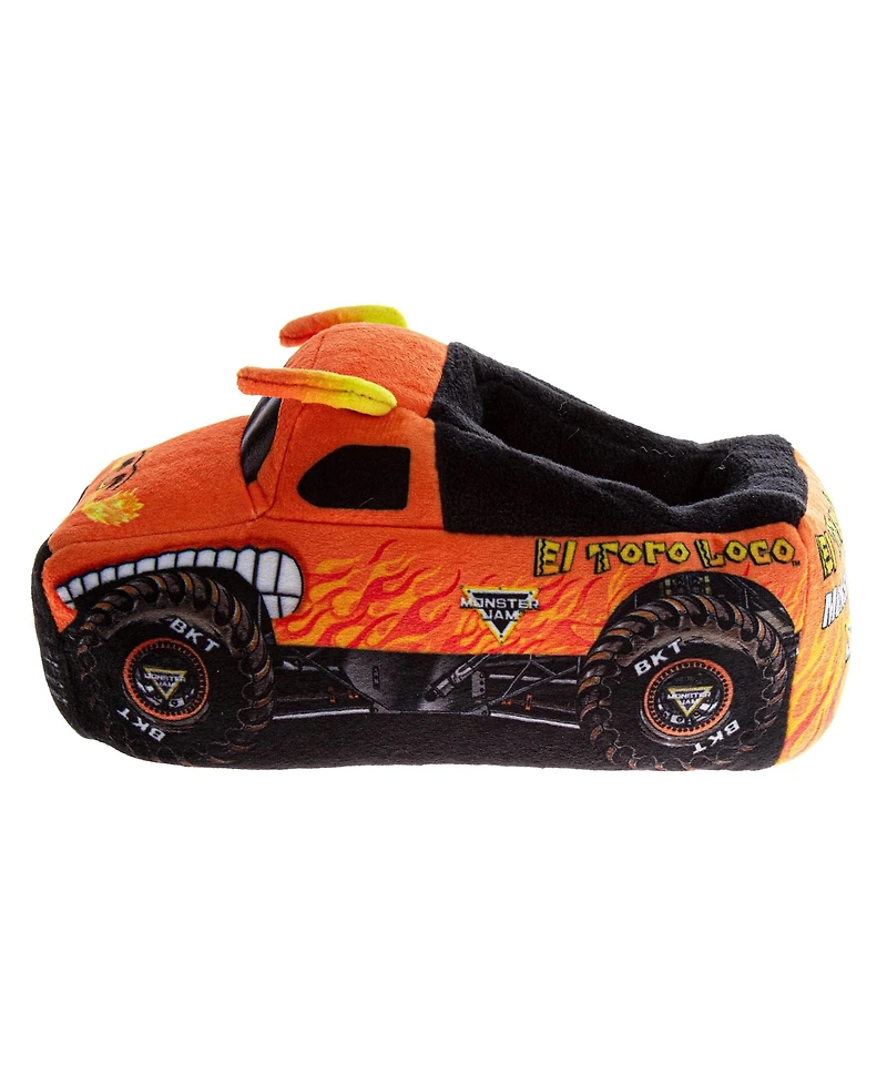 Monster Jam Toddler 3D Plush Slippers