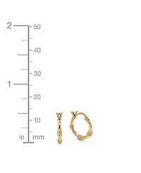 And Now This Duo Crystal Hoop and Textured Hoop, Set of 2