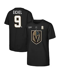 Outerstuff Big Boys and Girls Jack Eichel Black Vegas Golden Knights 2026 Stanley Cup Final Name Number T-Shirt