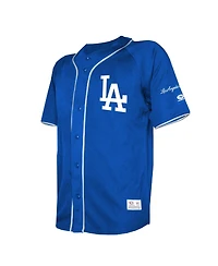 Stitches Men's Royal Los Angeles Dodgers Team Color Full-Button Fashion Jersey