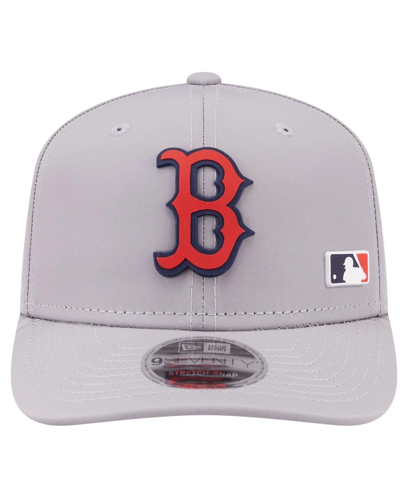 New Era Men's Gray Boston Red Sox Laser Perforated 9SEVENTY Adjustable Hat