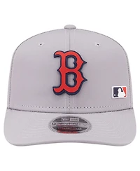 New Era Men's Gray Boston Red Sox Laser Perforated 9SEVENTY Adjustable Hat