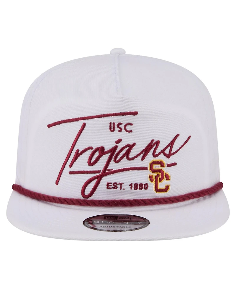 New Era Men's White Usc Trojans Team Rope 19TWENTY Adjustable Hat