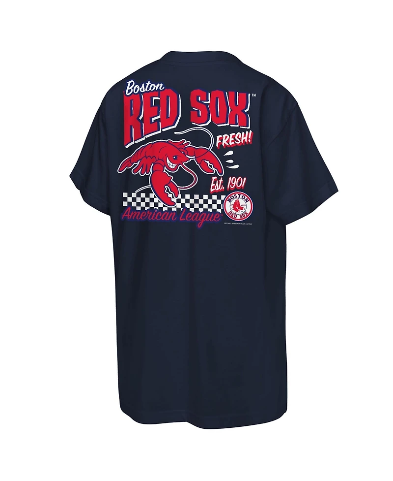 Mitchell & Ness Big Boys and Girls Navy Boston Red Sox Cooperstown Concession T-Shirt