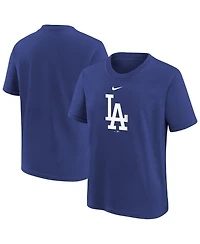 Nike Big Boys and Girls Royal Los Angeles Dodgers Large Logo T-Shirt
