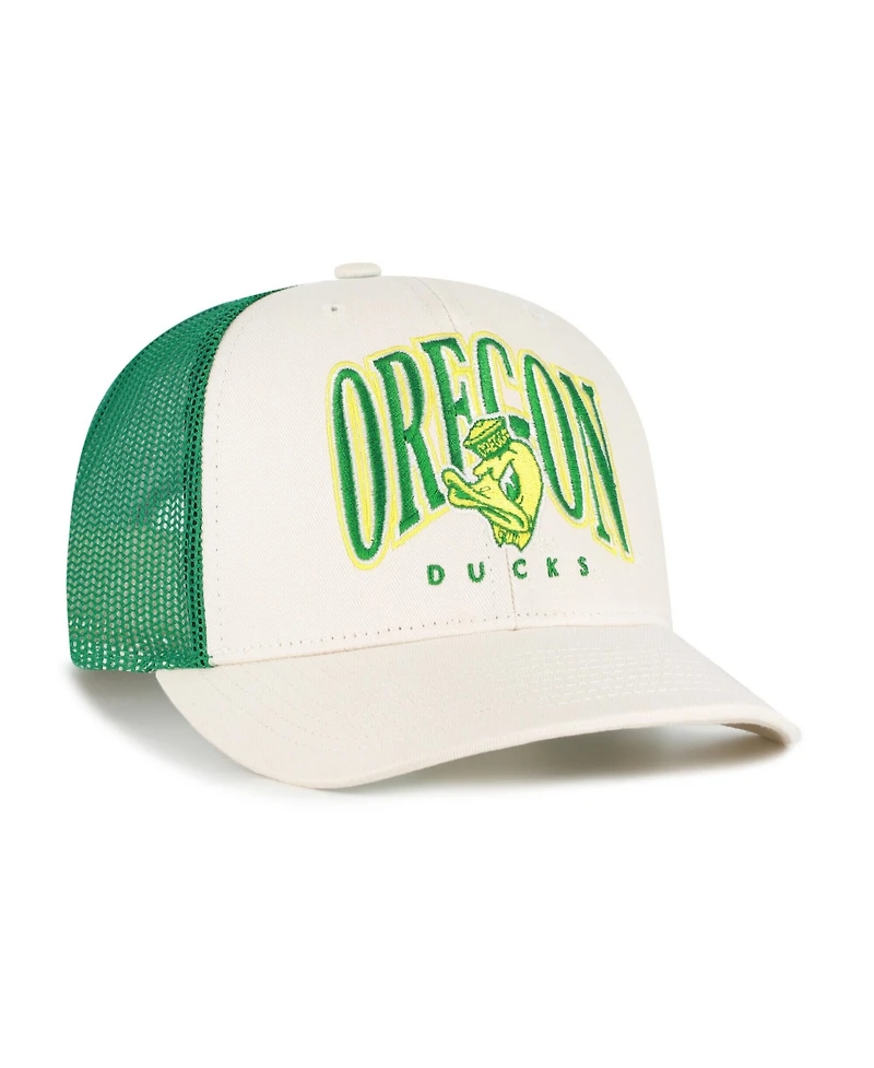 '47 Brand Men's Natural Oregon Ducks Drawbridge Trucker Adjustable Hat