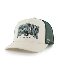 '47 Brand Men's Natural Michigan State Spartans Drawbridge Trucker Adjustable Hat