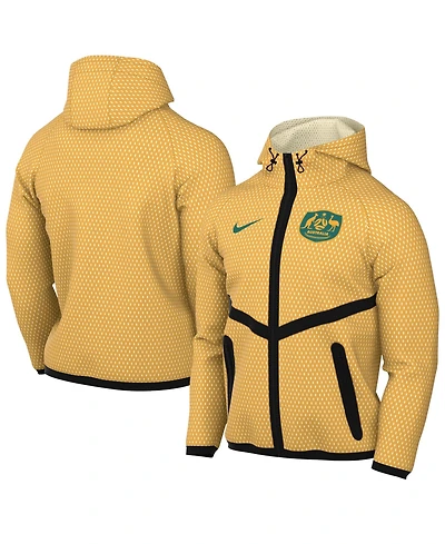 Nike Men's Yellow Australia National Team 2026 Anthem Mesh Dri-fit Full-Zip Hoodie