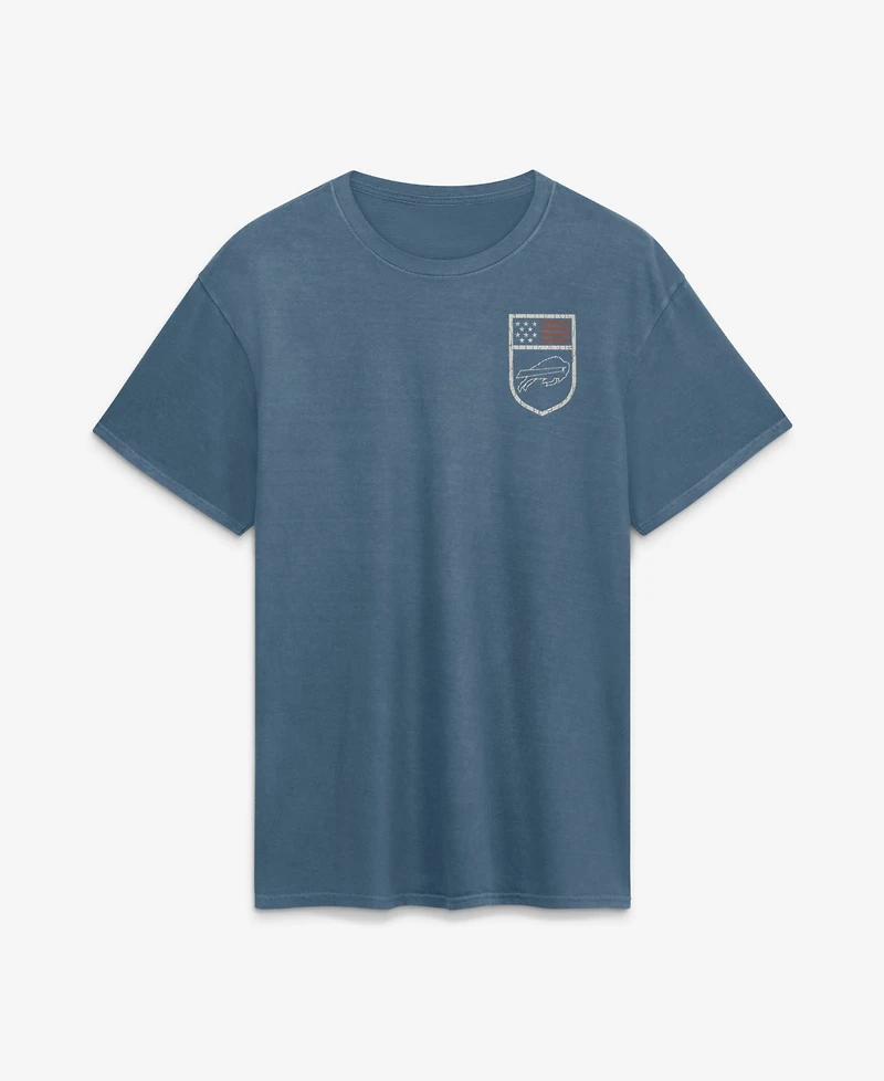 Fanatics Men's Blue Buffalo Bills Washed Americana T-Shirt