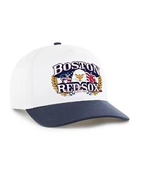 '47 Brand Men's White/Navy Boston Red Sox Americana Eagle Hitch Adjustable Hat