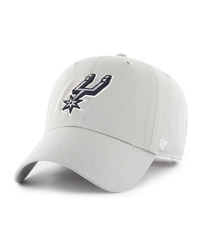 '47 Brand Men's Silver San Antonio Spurs Clean Up Adjustable Hat