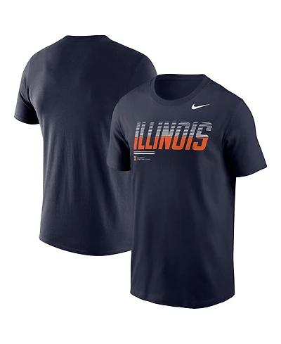 Nike Men's Navy Illinois Fighting Illini 2026 Sideline Wordmark Legend Dri-fit T-Shirt