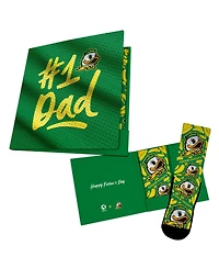 Rock Em Socks Men's and Women's Green Oregon Ducks 1 Dad Gift Card Socks