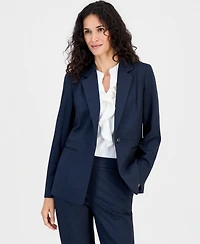 Kasper Women's Notch-Collar Waist-Seam Jacket