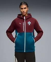 Puma Men's Maroon Portugal National Team Tech Full-Zip Hoodie