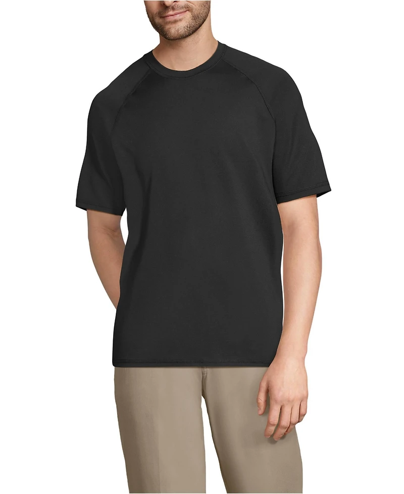 Lands' End Men's School Uniform Short Sleeve Active Tee