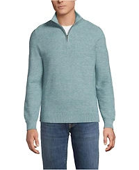 Lands' End Men's Long Sleeve Summer Weight Quarter Zip