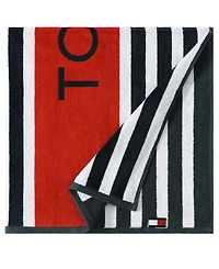 Tommy Hilfiger Leisure Cotton Beach Towel, 68" x 36"