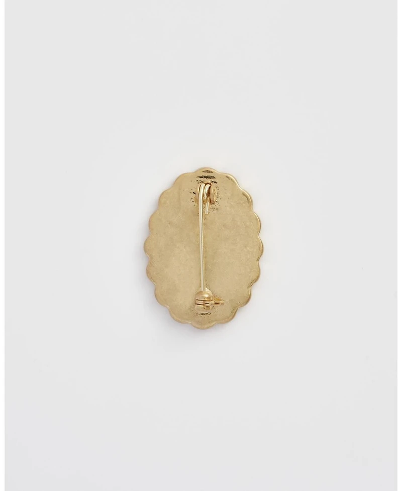 Fable England Framed Roses Brooch