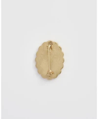 Fable England Framed Roses Brooch