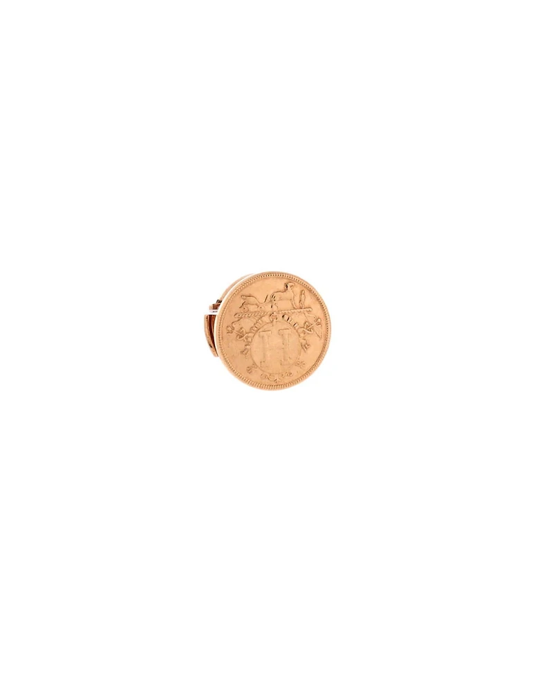 Pre-Owned HERMES Ex-Libris Stud Earrings