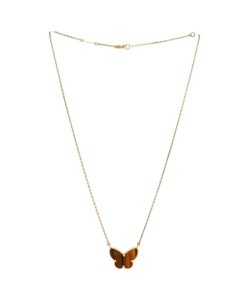 Pre-Owned Van Cleef and Arpels Lucky Alhambra Butterfly Pendant Necklace