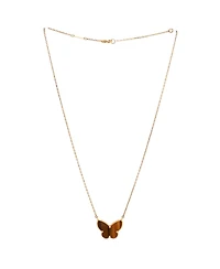 Pre-Owned Van Cleef and Arpels Lucky Alhambra Butterfly Pendant Necklace