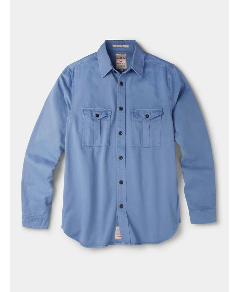 Aubin Men's Cole Long Sleeve Twill Overshirt