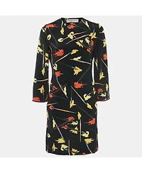 Pre-Owned Emilio Pucci Women's Brush Print Silk Mini Dress