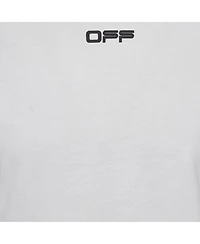 Pre-Owned Off-White Men Print Cotton Half Sleeve T-Shirt