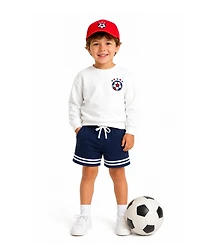Bits and Bows Little/Big Unisex Usa Soccer Club Crewneck Sweatshirt