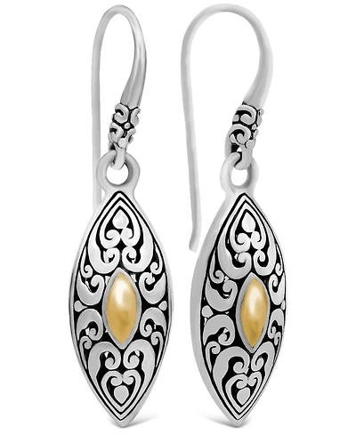 Devata Angel Eyes Earrings in Sterling Silver and 18K Gold