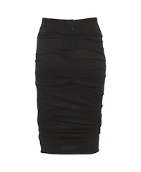 Pre-Owned Dolce & Gabbana Women's Jersey Ruched Pencil Skirt