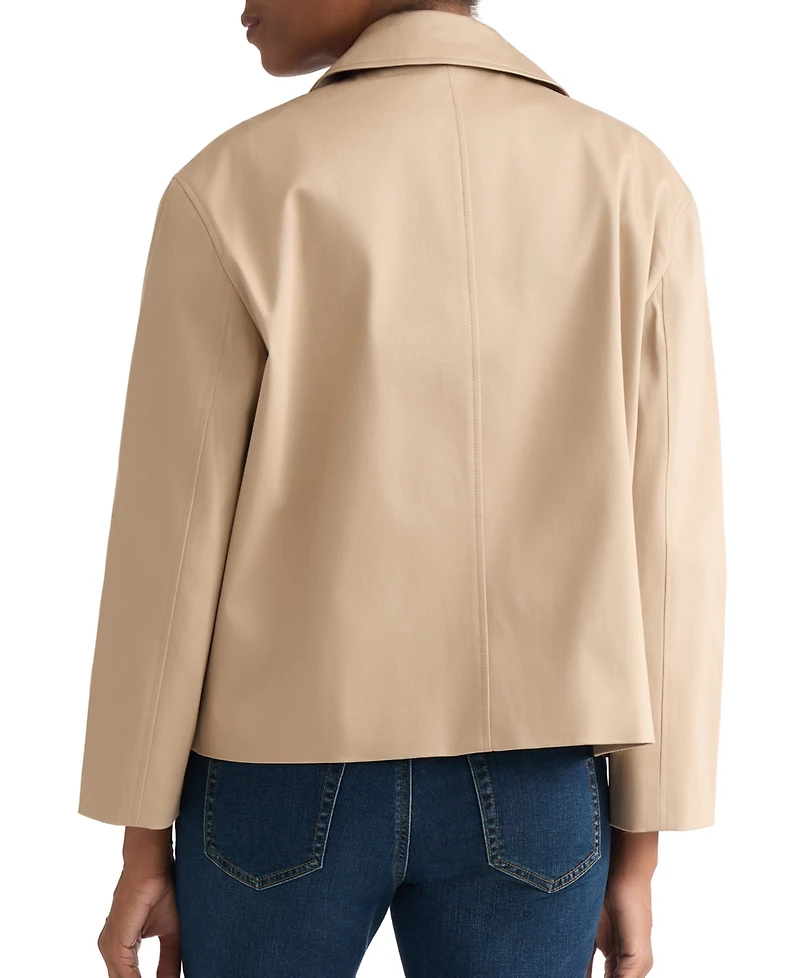 Jones New York Women's Three-Button Cotton Sateen Jacket
