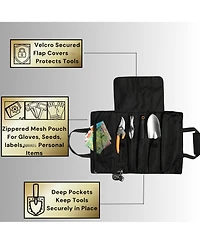 Xdovet Garden Tool Bag Roll-up Holder Tomato Print