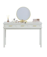 Streamdale Furniture 3-Drawer Modern Vanity Desk and Writing Table