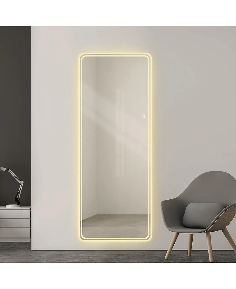 Laoties Led Full Length Mirror with Lights, Dimmable