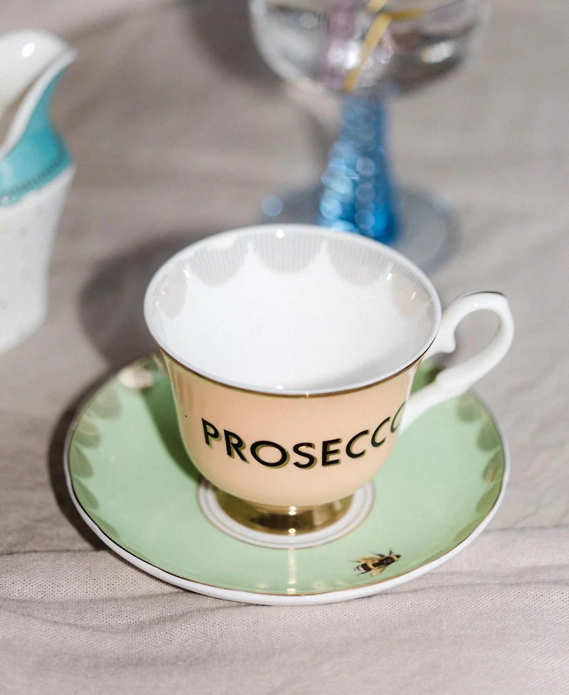 Yvonne Ellen Prosecco 2-Piece Teacup & Saucer Set