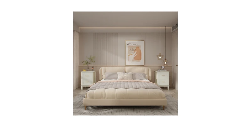 Lucky One 22.8"W 2-Drawer Nightstand