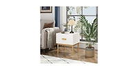 Lucky One 1-Drawer Nightstand with Solid Pine Legs